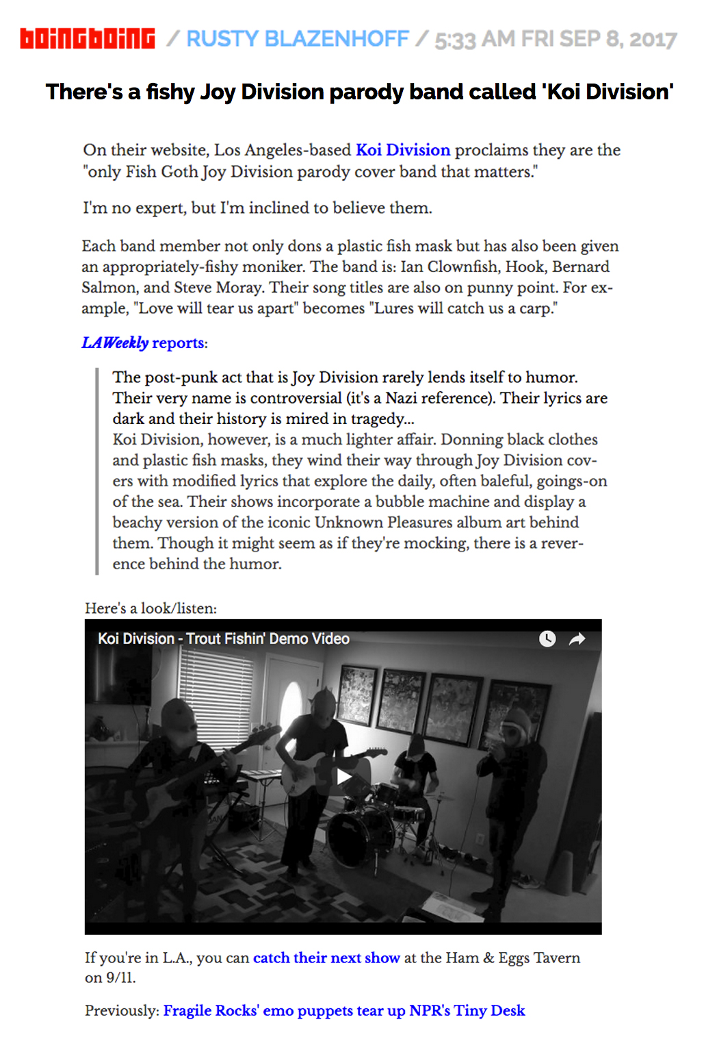 Boing Boing Article